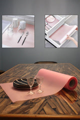 45 Cm X 10 Meter Pink Straw Pattern Shelf Cover Cabinet And Drawer Non-Slip Non-Slip Cover - Swordslife