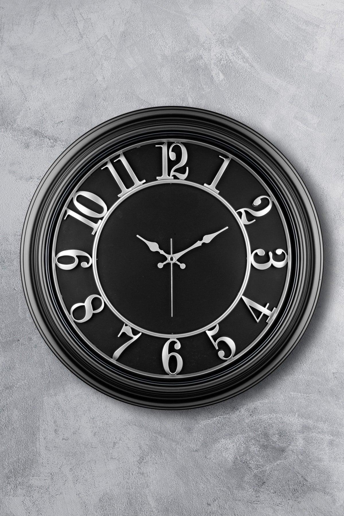 46 Cm Flowing Seconds Silent Mechanism Decorative Wall Clock - Swordslife