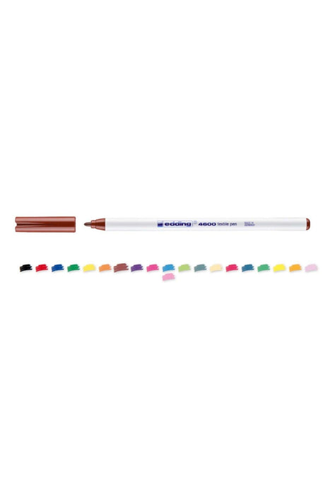 4600 Fabric Coloring Pen 1.0mm Brown