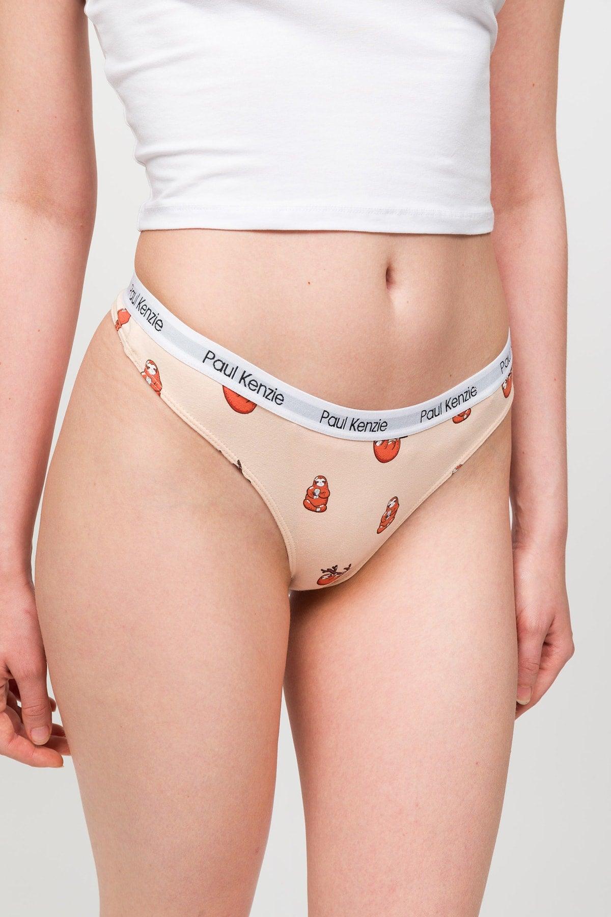 Patterned Women's String Panties - Couple Collection Lazy - Swordslife