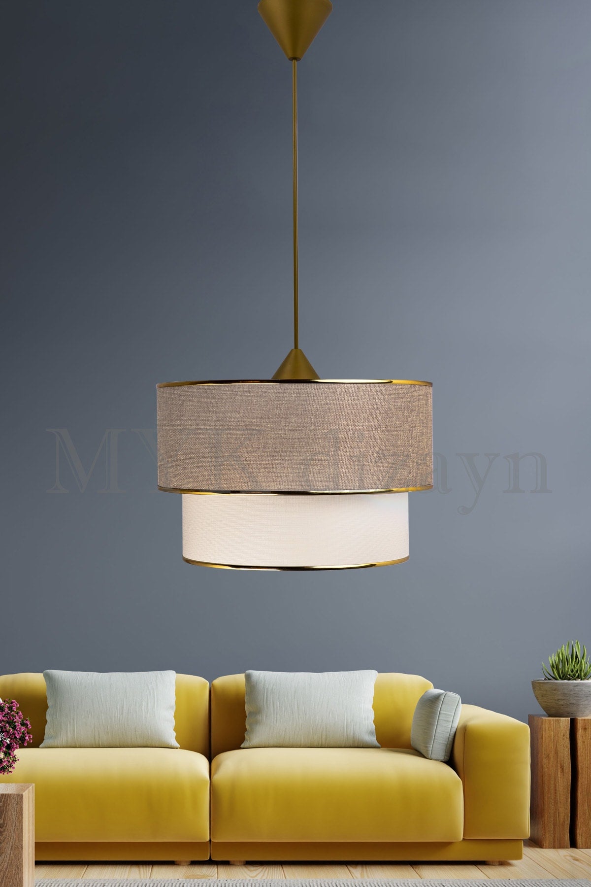 Milk Coffee Cake Single Pendant Lamp Chandelier