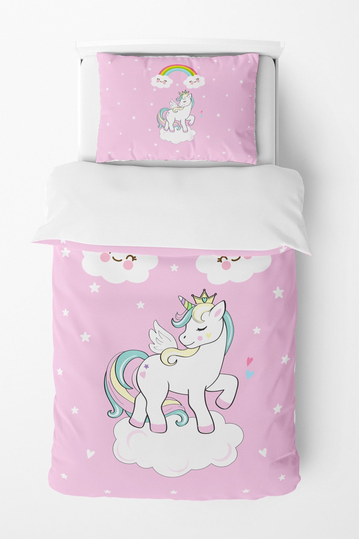 Unicorn Patterned Duvet Cover Set Tlan-170