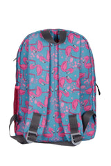 Turquoise Flamingo Patterned Triple Primary School Bag Set