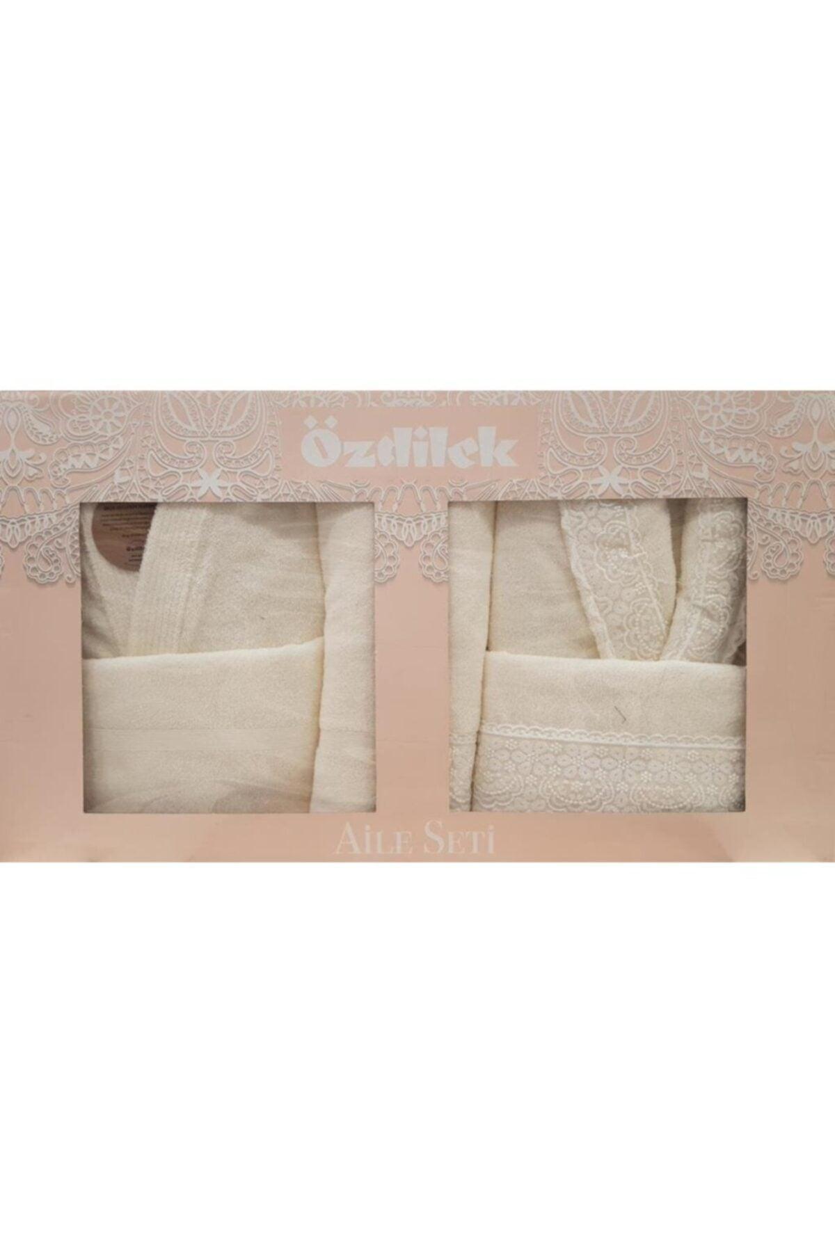 Orkide Family Bathrobe Set Cream/cream - Swordslife