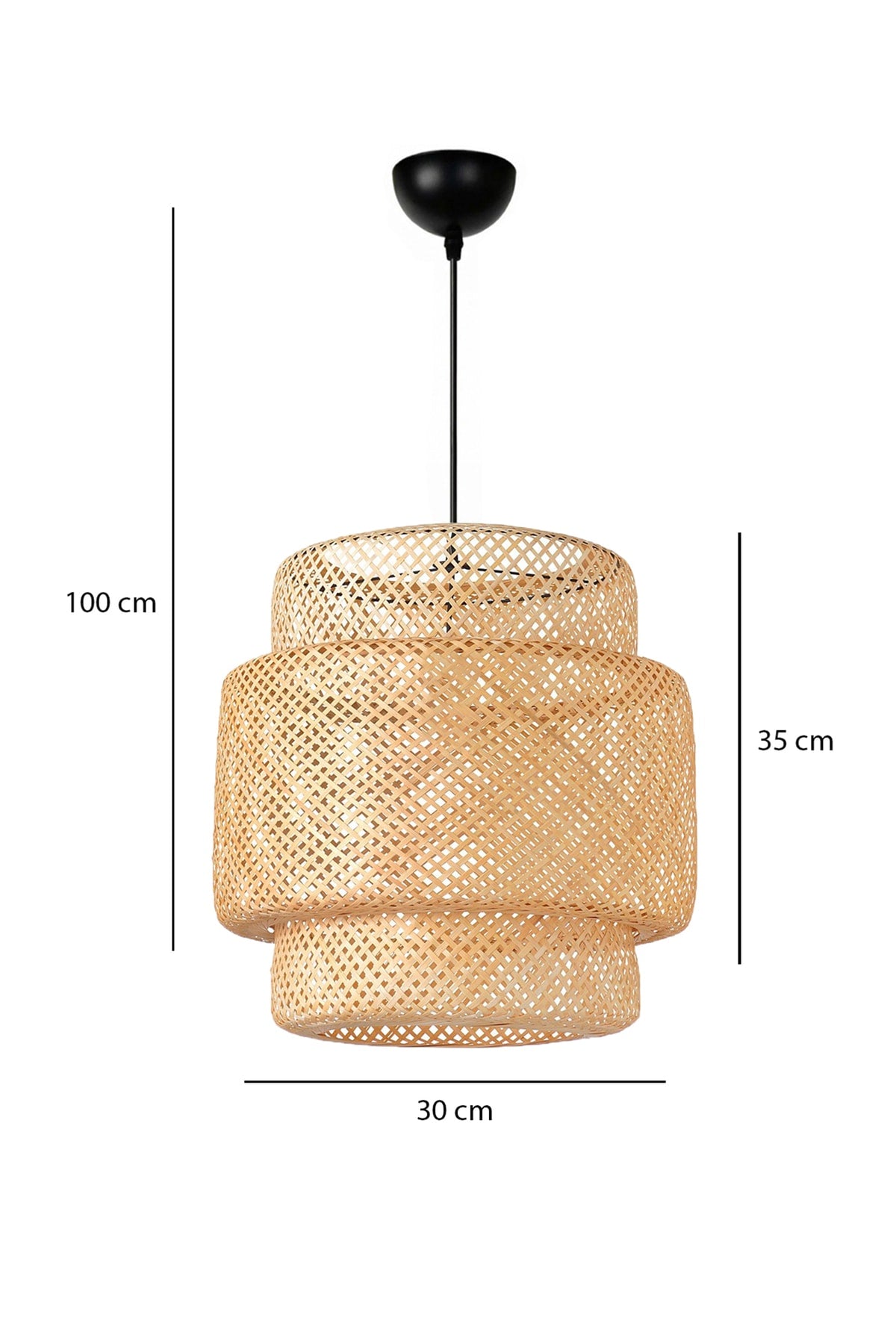 Exclusive Evora Wicker Bohemian Bamboo Pendant Lamp Ayd-3564