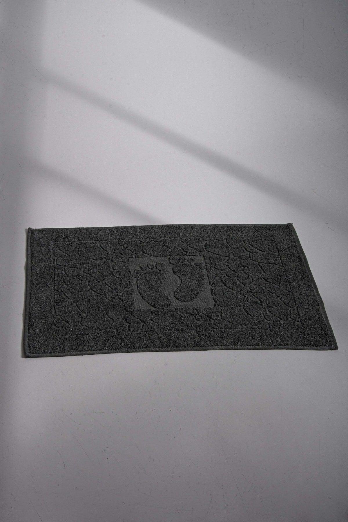 50x70 Stone Pattern Foot Towel Anthracite Mat 1 Piece - Swordslife