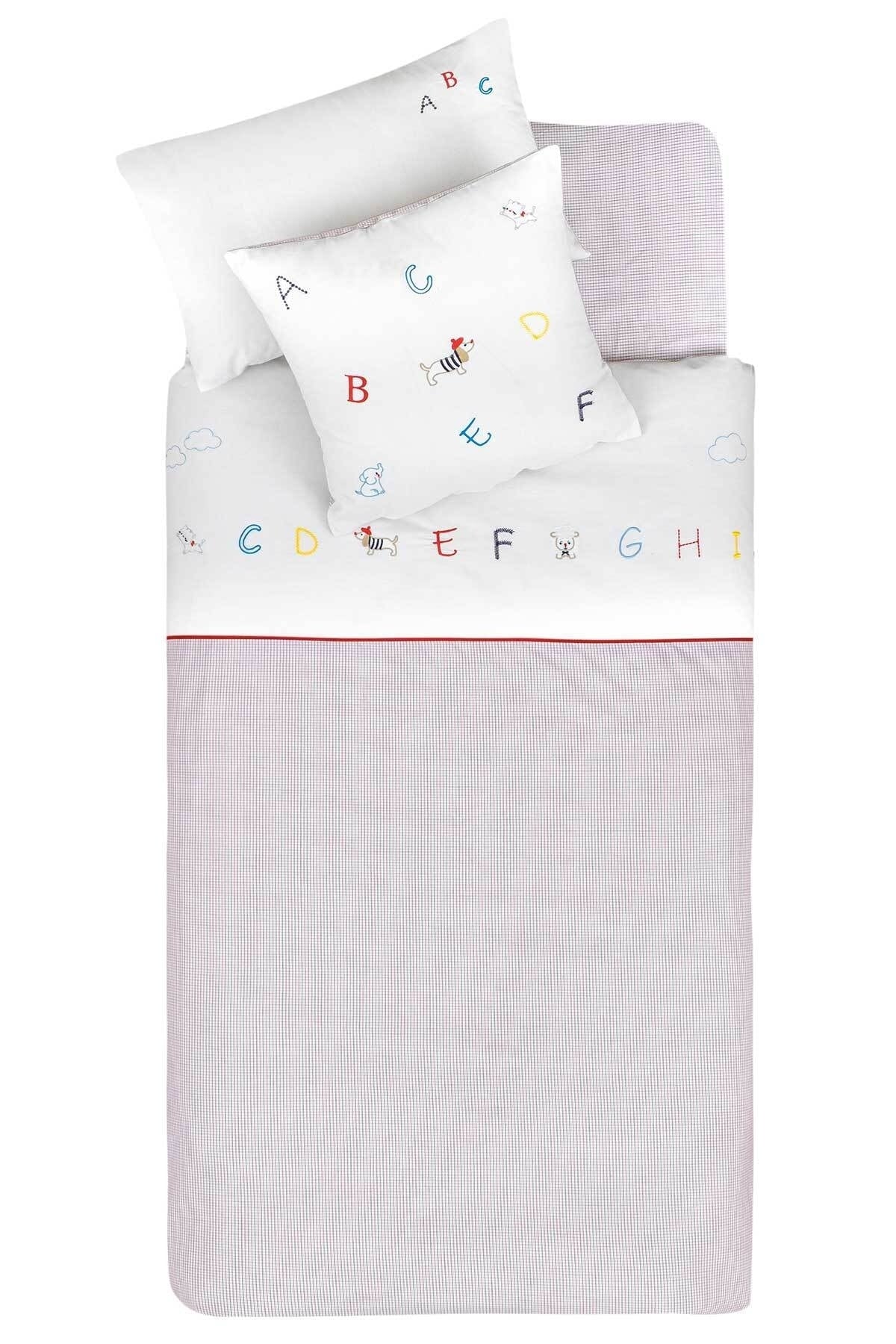 Alphabet Baby Duvet Cover Set With Linen 100*150