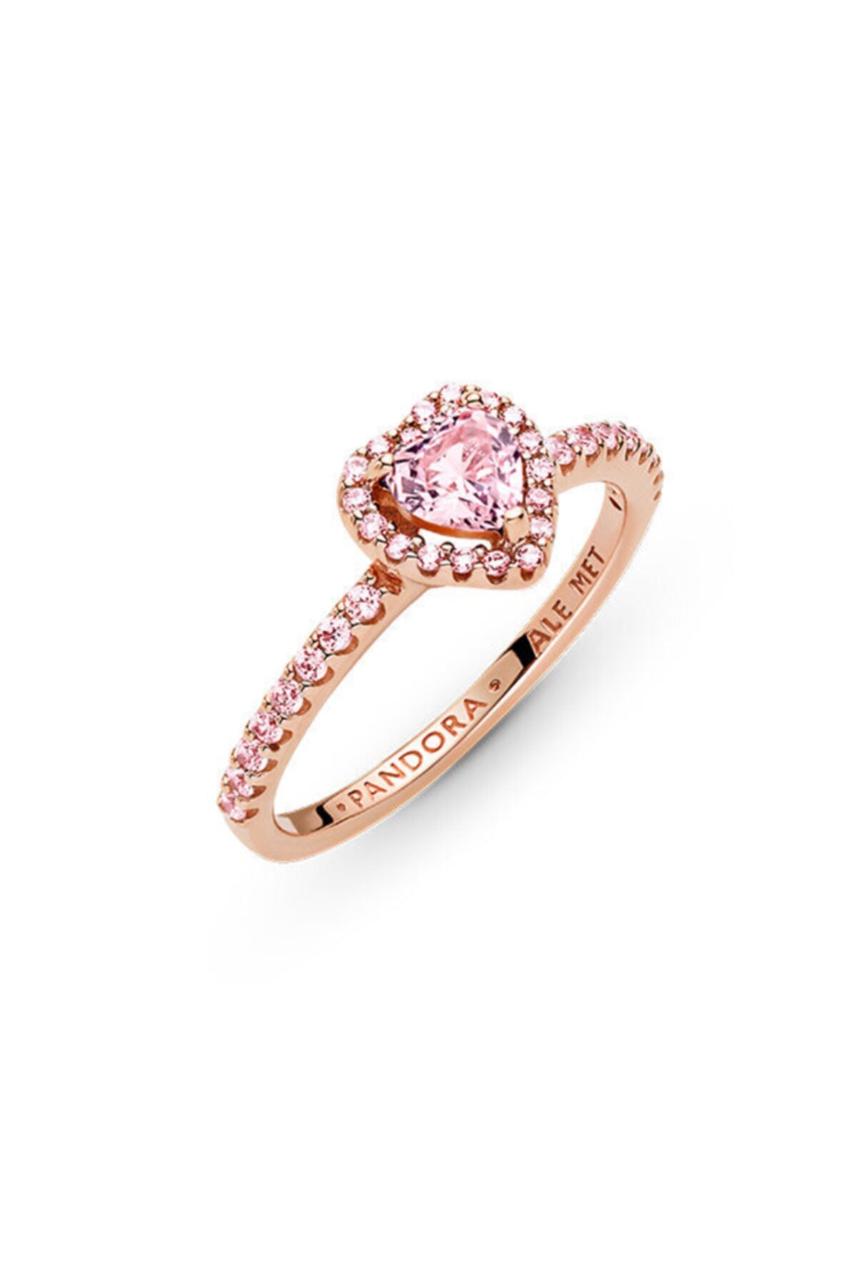 Glittering High Heart Stone Ring