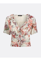 Floral Women's Blouse - Swordslife