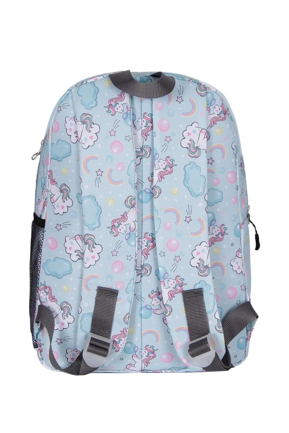 Unicorn Patterned Triple Primary School Bag Set