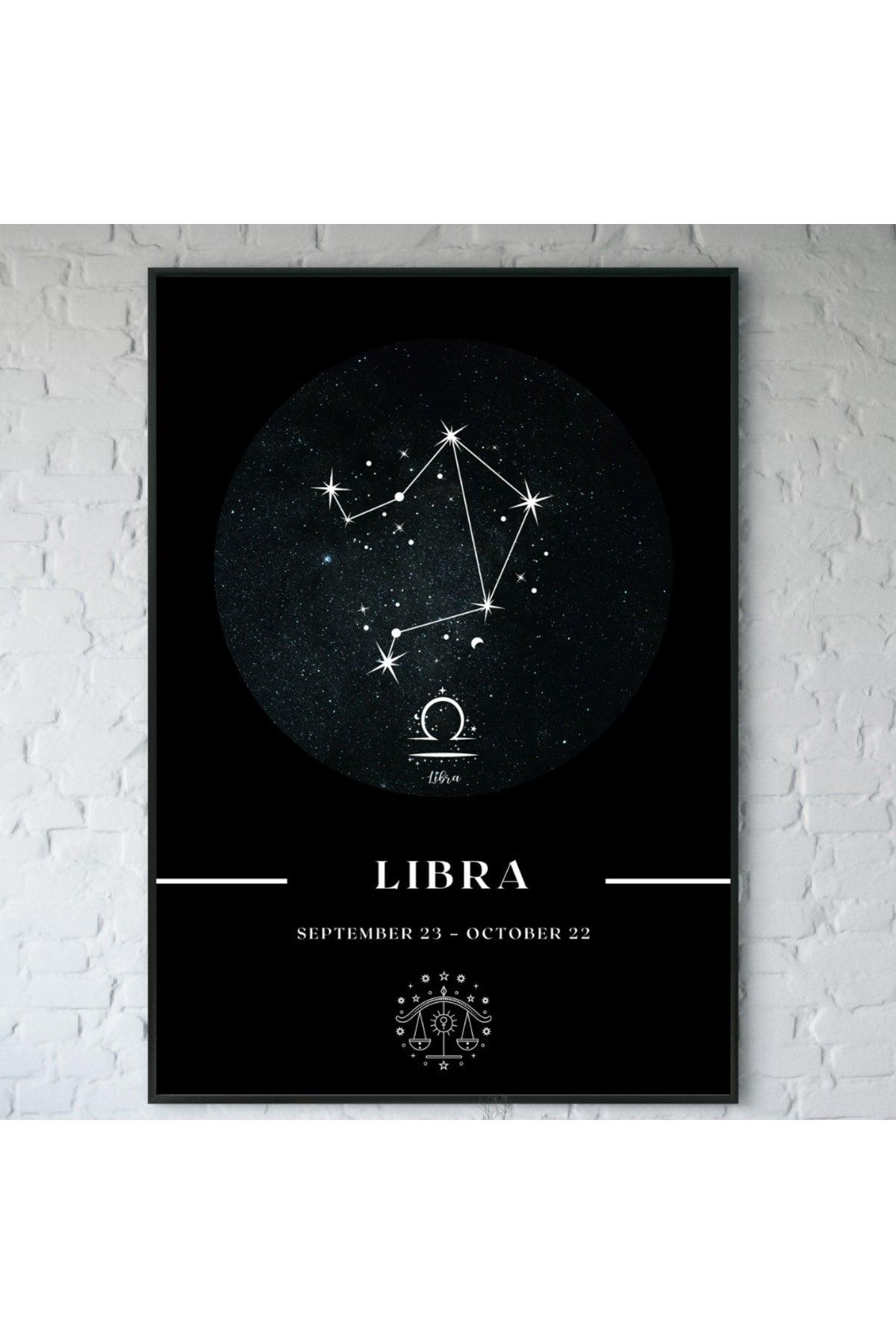 Libra Libra Zodiac Constellation Chart Astrology Horoscope Symbol 34x44cm - Swordslife