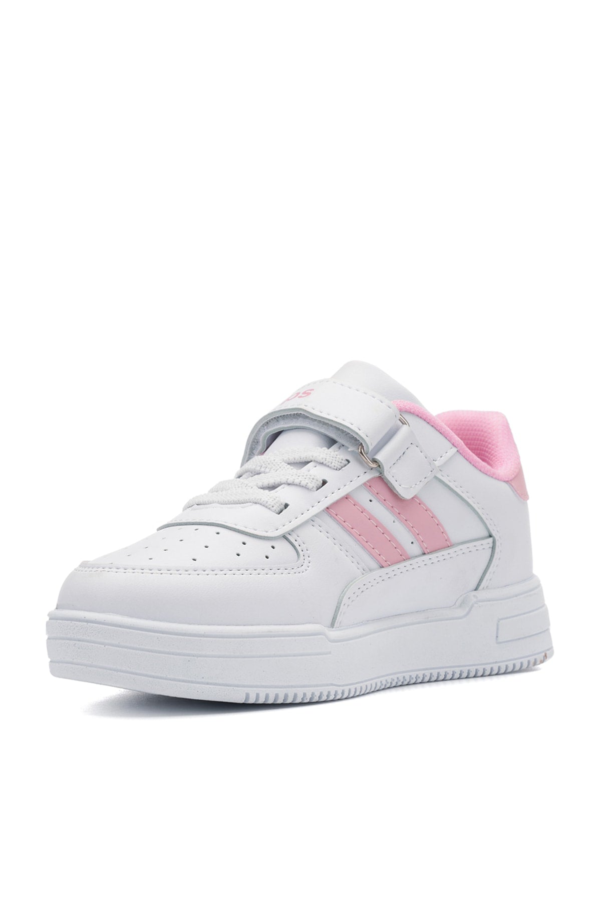 Orthopedic, Velcro, White Pink Color Kids Sports Shoes