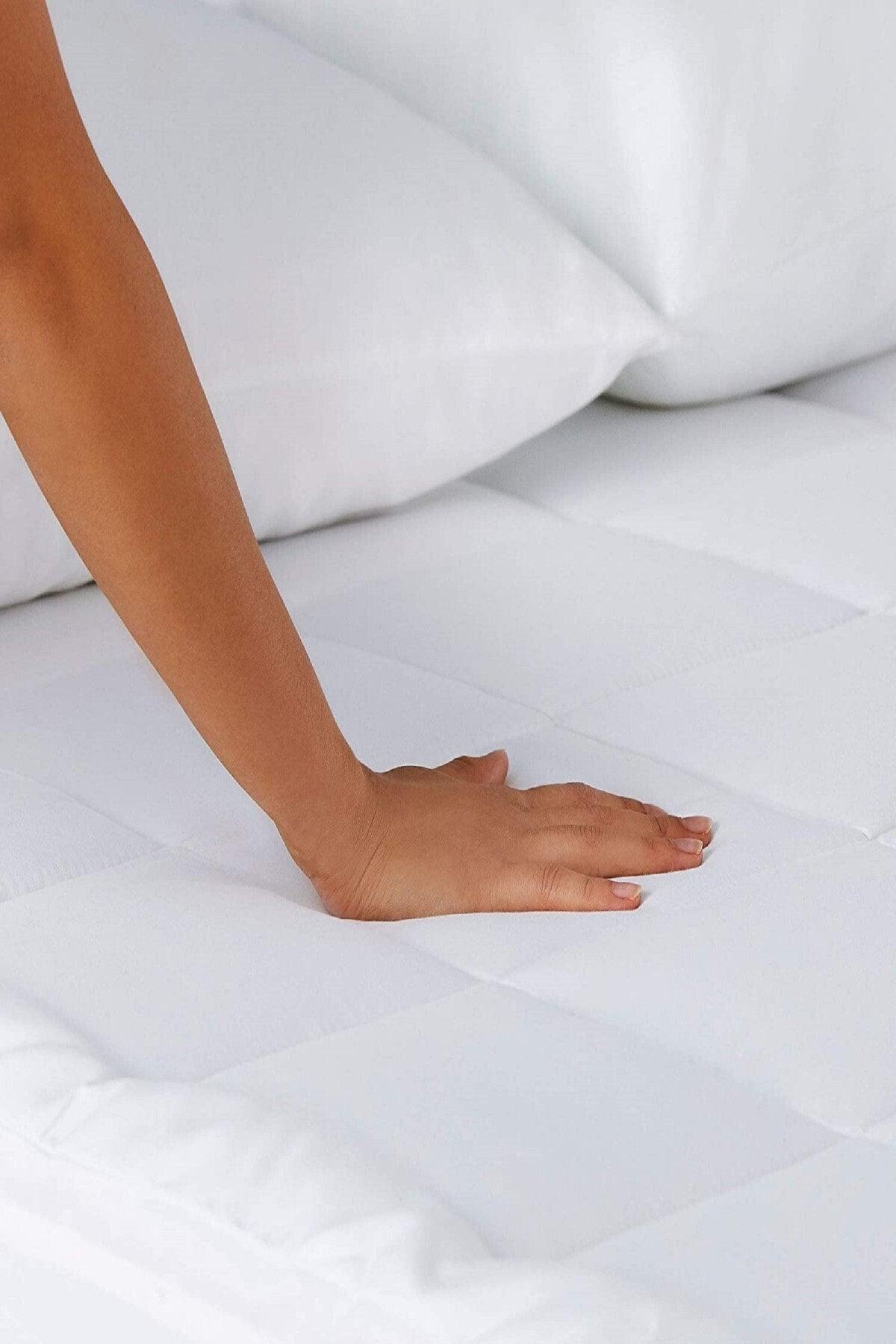 Soft Touch Full Edge Fitted Quilted Mattress Protector Mattress Single Double Double All Sizes - Swordslife