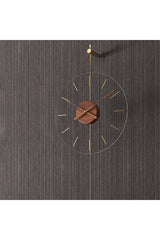 Gravity 40 Cm Gold, Modern Metal And Glass Design Wall Clock - Swordslife