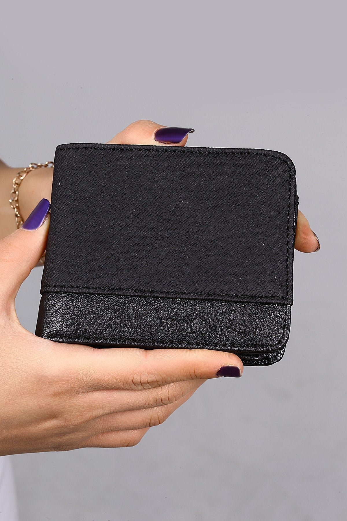 Belt Wallet Card Holder Keychain Lighter Black Set in Gift Box