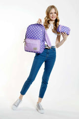 Purple Patiler Primary School Secondary School Bag and Pencil Holder Set - Girls