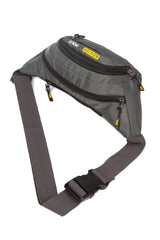 Unisex Impertex Fabric Headphone Outlet Waterproof Shoulder And Waist Bag Cross Strap Gray