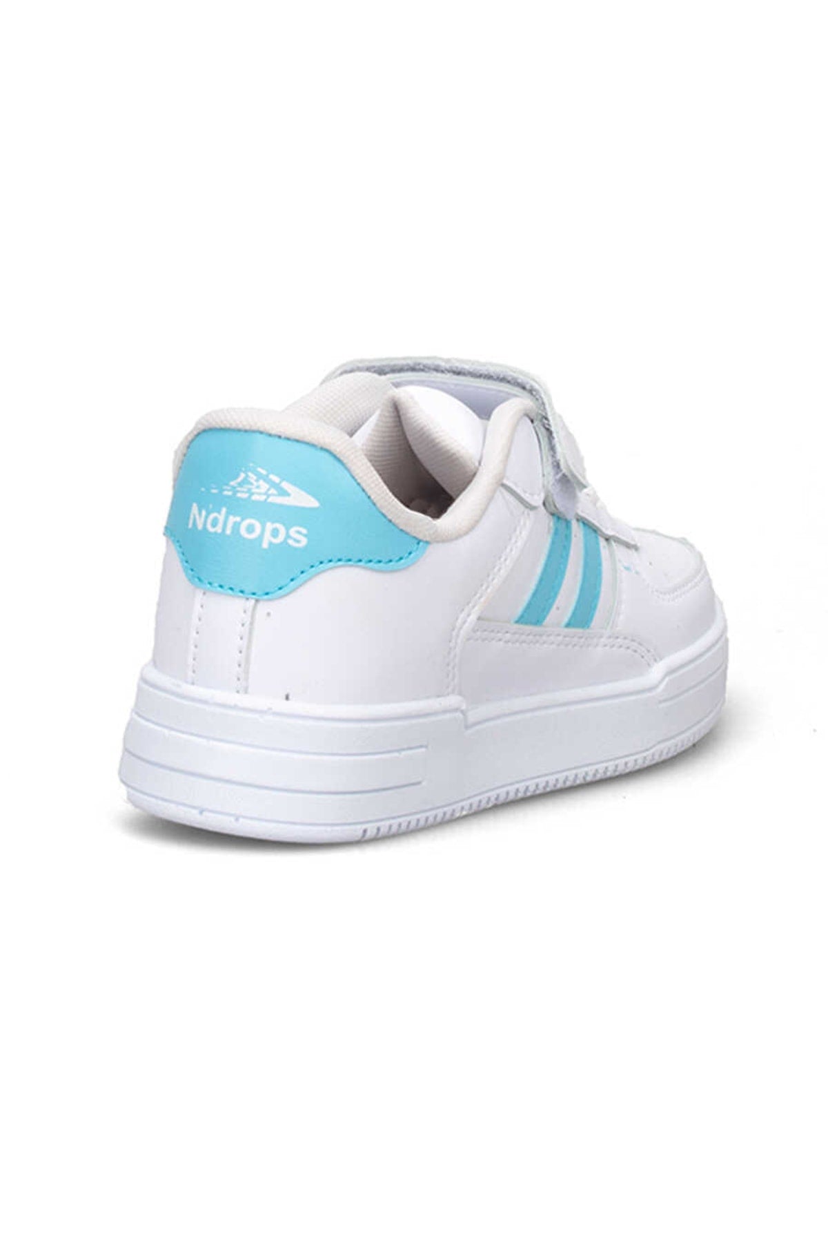 Orthopedic, Velcro, White Turquoise Color Kids Sports Shoes