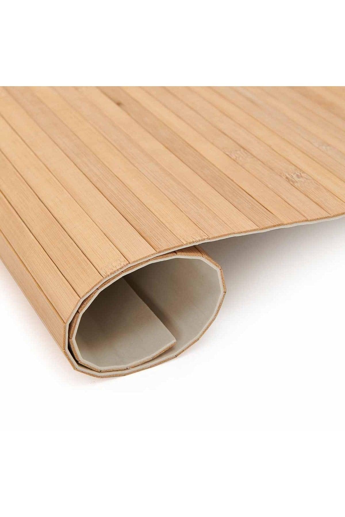 Bamboo Bath Mat - Cream - 50x80 Cm - Swordslife