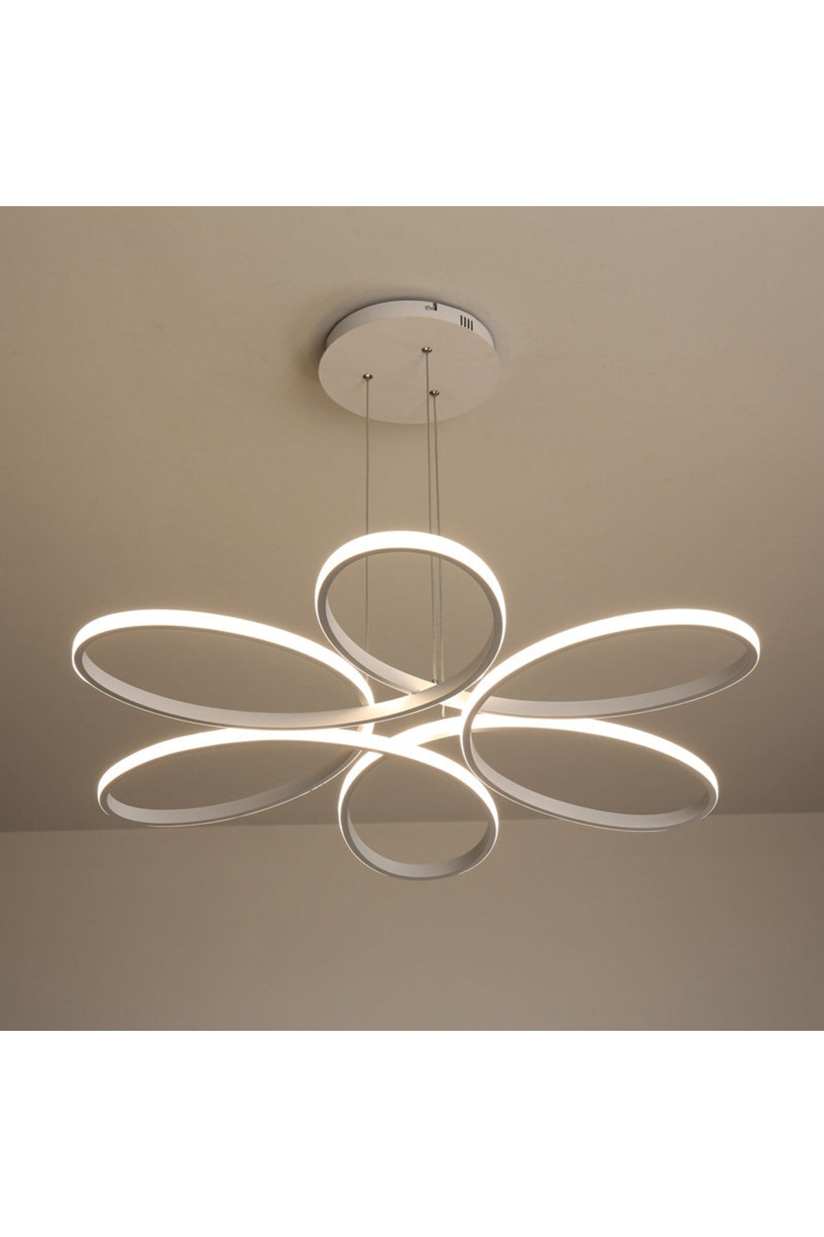 Stella Modern LED White Sports Chandelier Living Room Kitchen Bedroom Chandelier