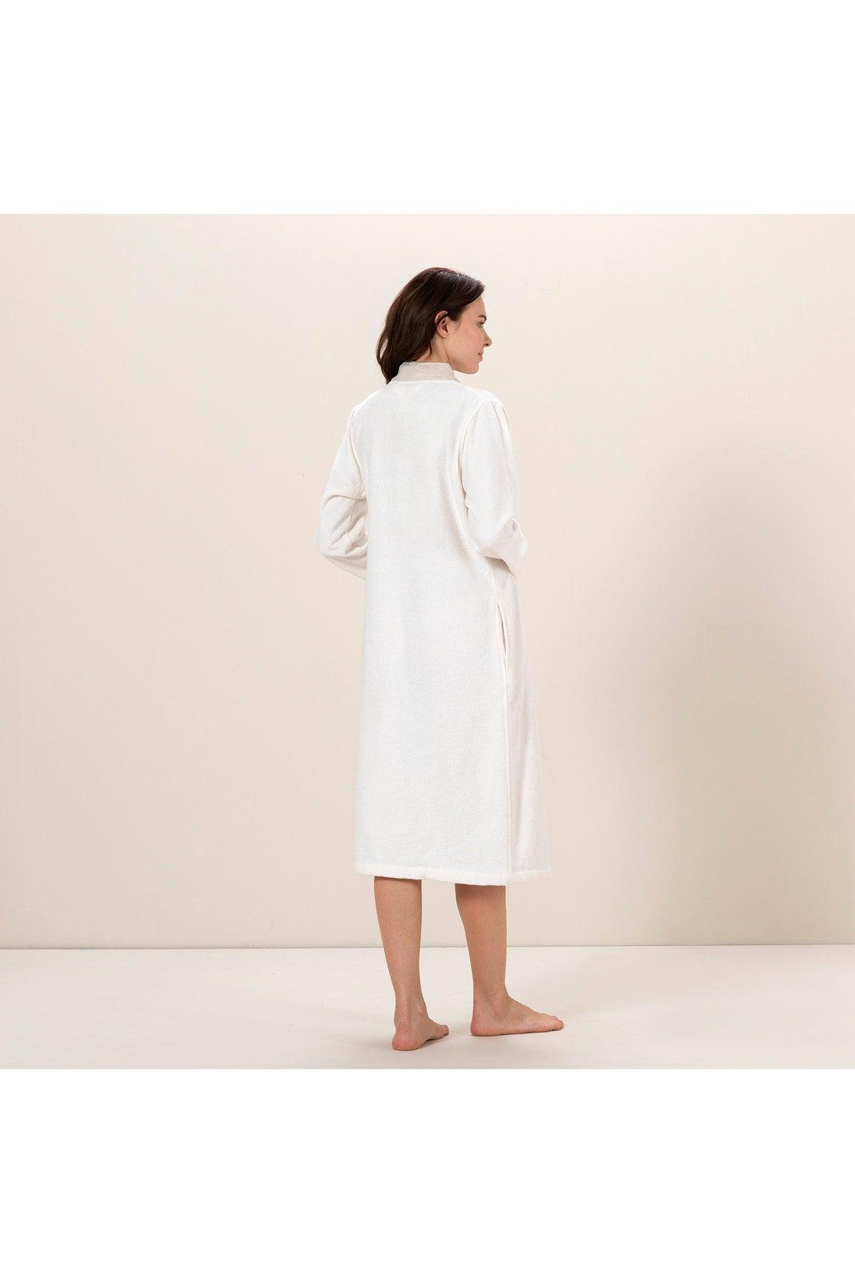 Pure Women's Bathrobe Ecru - Swordslife