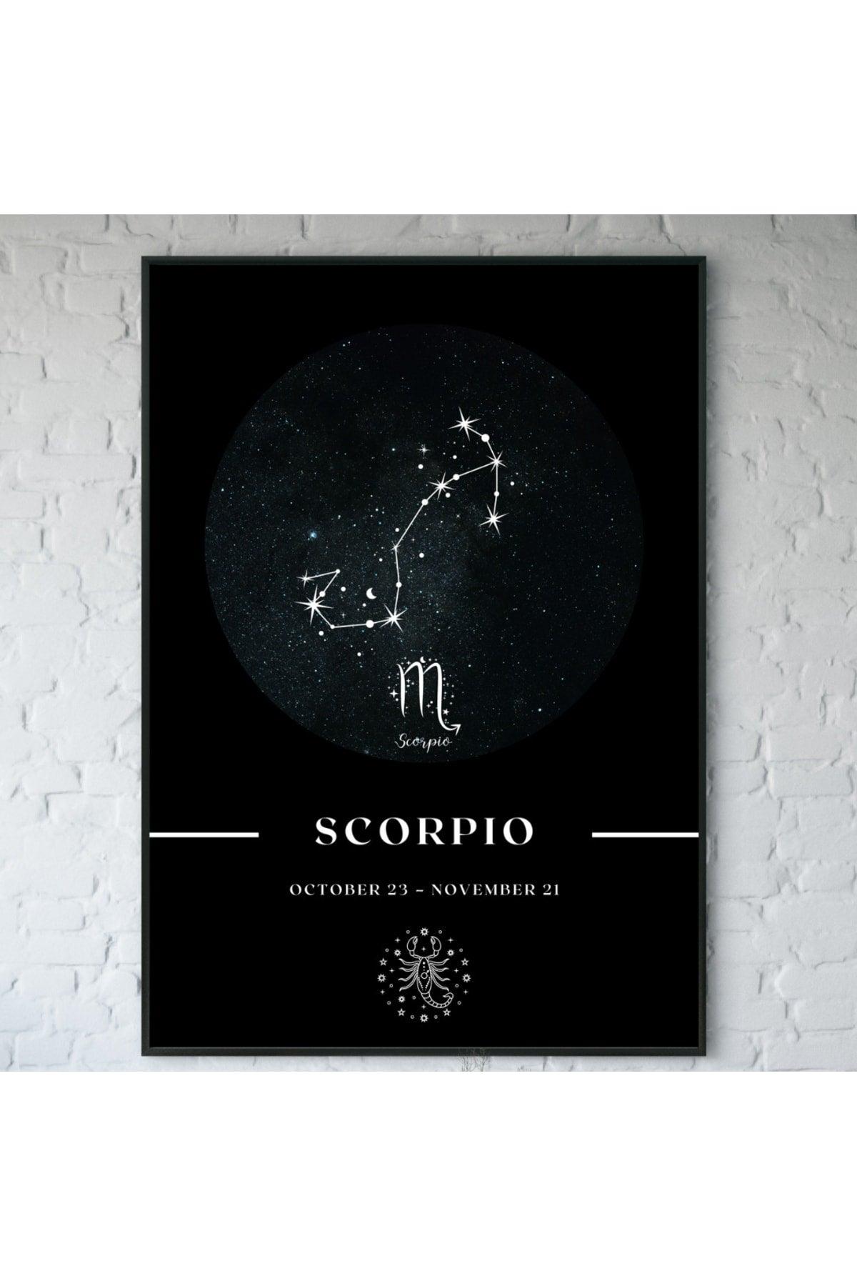 Scorpio Scorpio Zodiac Constellation Chart Astrology Horoscope Symbol 34x44cm - Swordslife