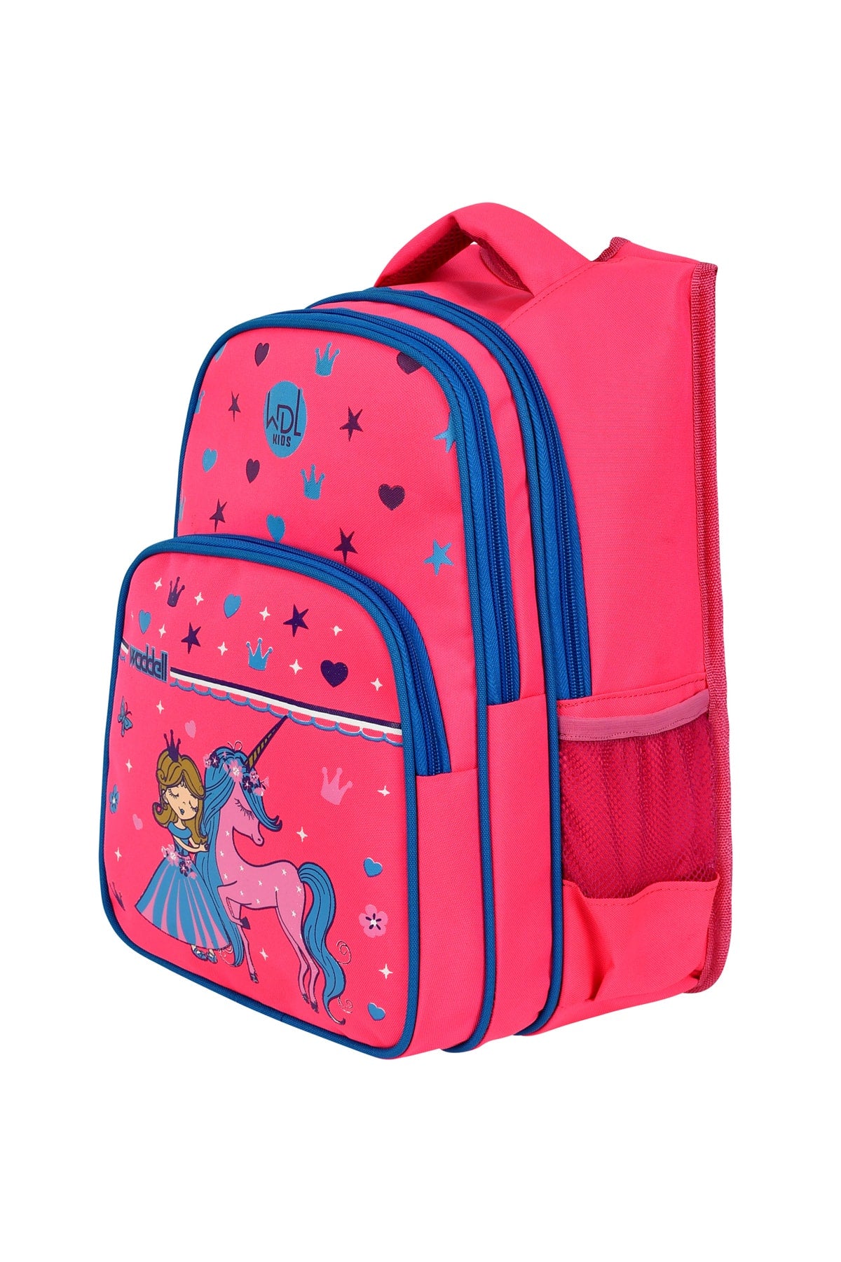 Licensed Pink Princess Pattern Primary School Backpack And Lunch Box
