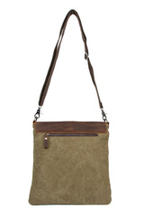Cross the Borders with the Multifunctional Canvas Messenger Bag Khaki