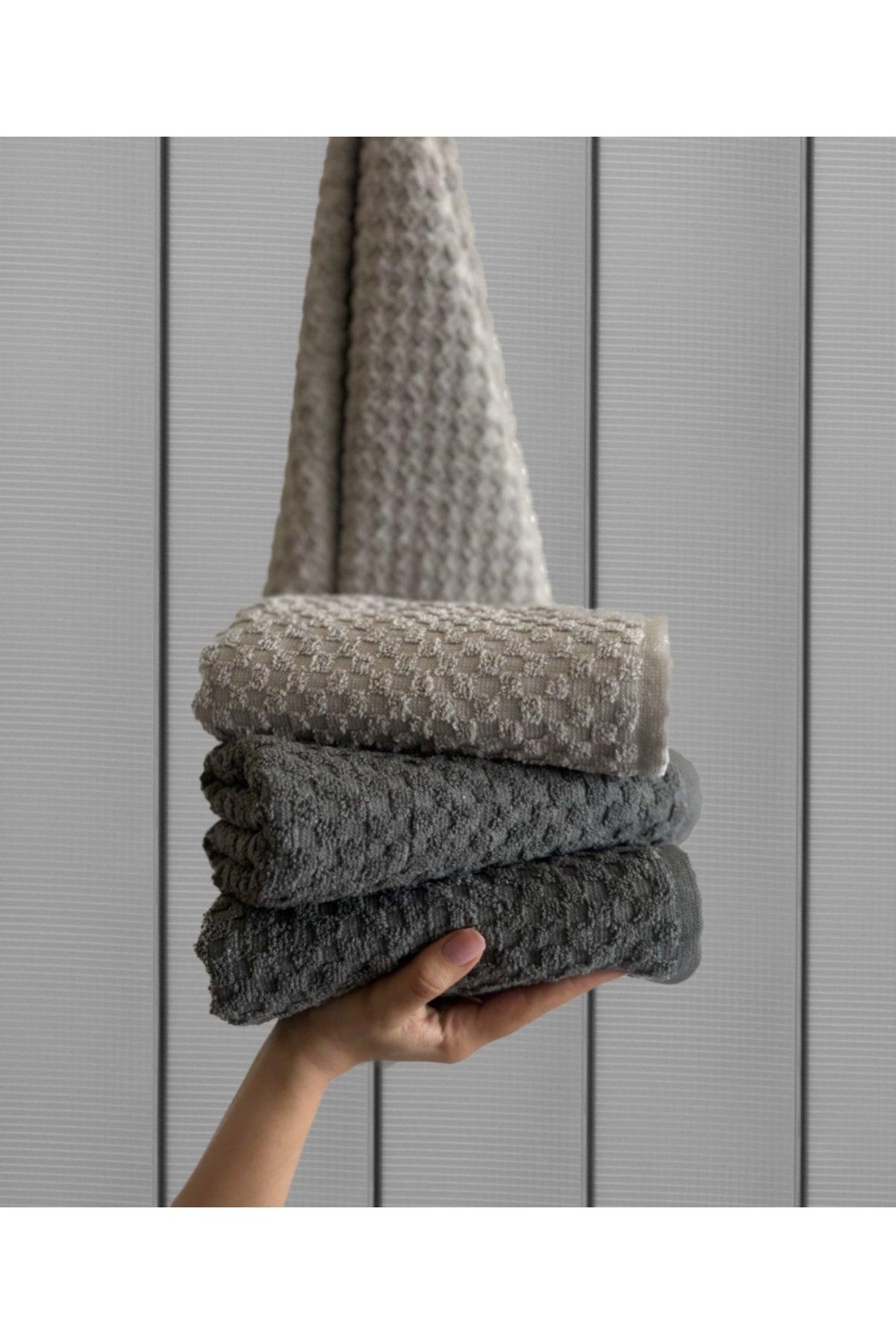 Shal 100% Cotton Set of 4 50x90cm Hand / Face Towels - Swordslife