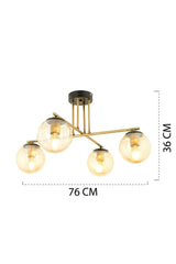 Mali 4 Arm Antique Modern Bedroom Kitchen Living Room Chandelier