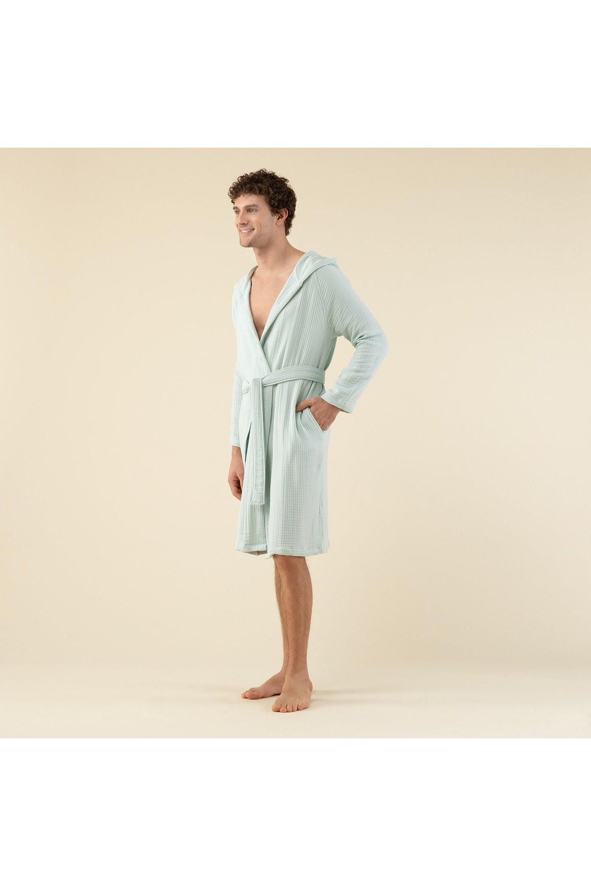 Armin Unisex Bathrobe Water Green - Swordslife