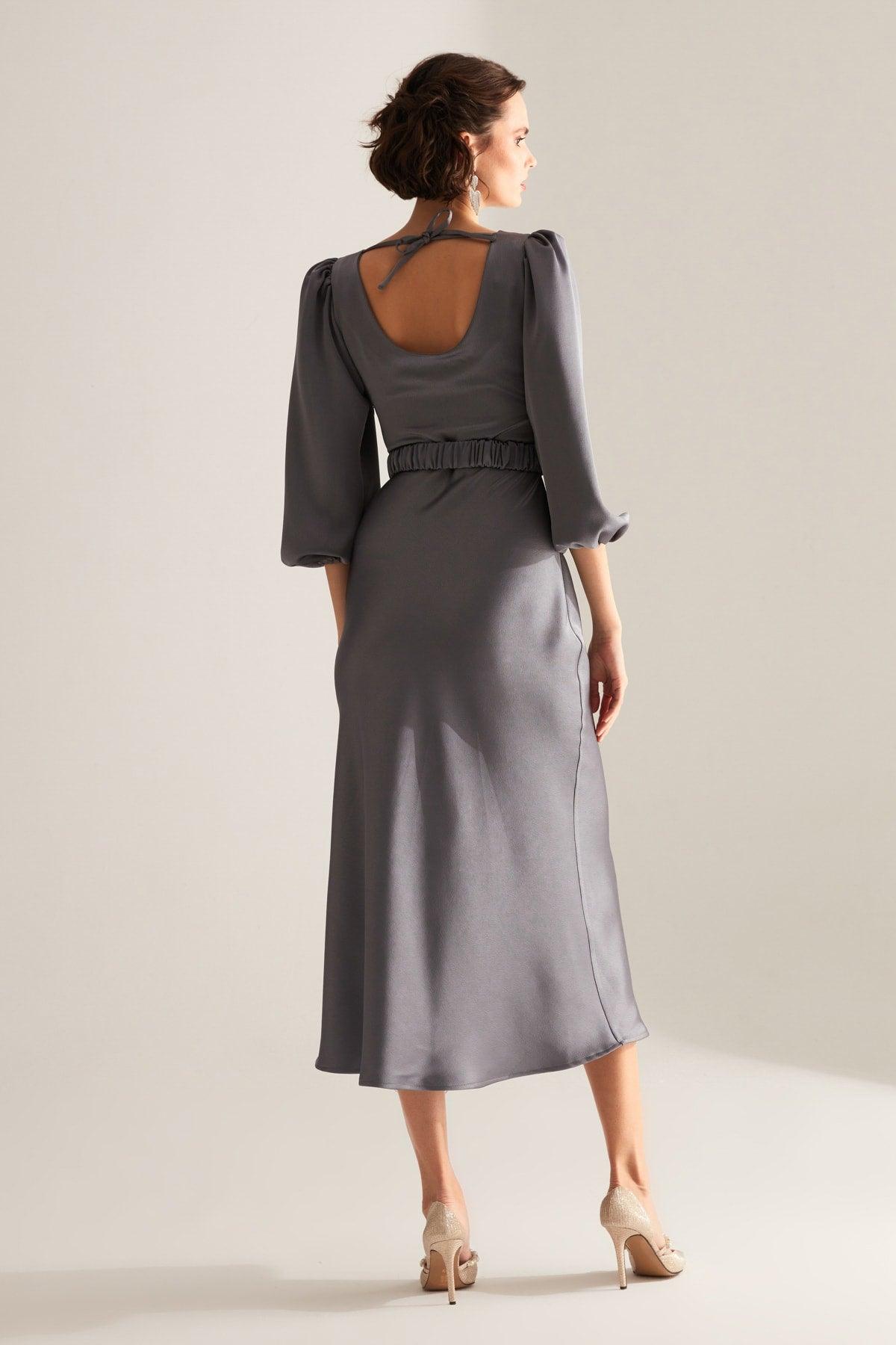 Heleny Special Design Gray Engagement Dress - Swordslife