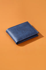 Navy Blue Set in Belt Wallet Card Holder Gift Box