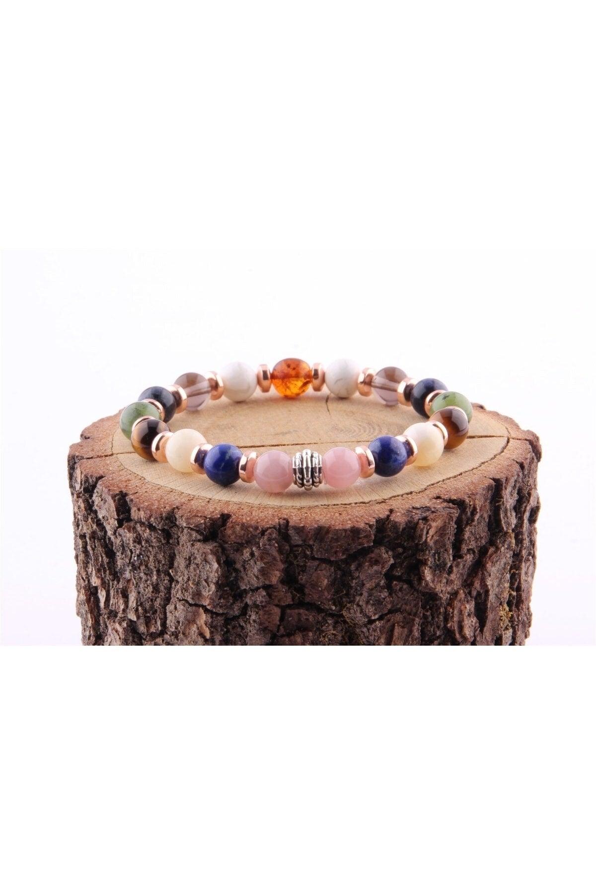 Certified Student Bracelet-memory Concentration Evil Eye Reluctance Success -natural Stone-8 - Swordslife