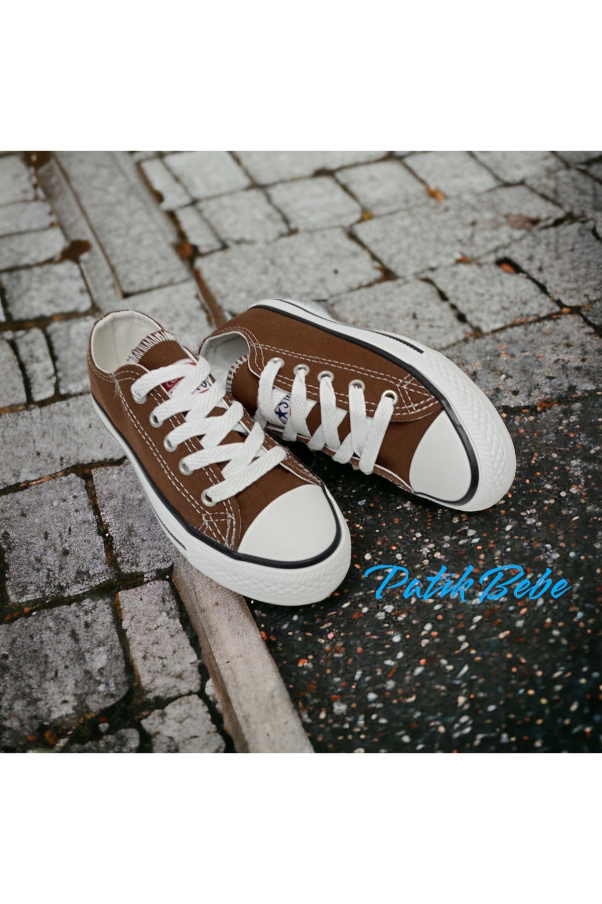 Brown Short Linen Convers Shoes