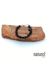 Natural Stone Obsidian Women's Bracelet - Broken Natural Stone - Gift Bracelet - Swordslife