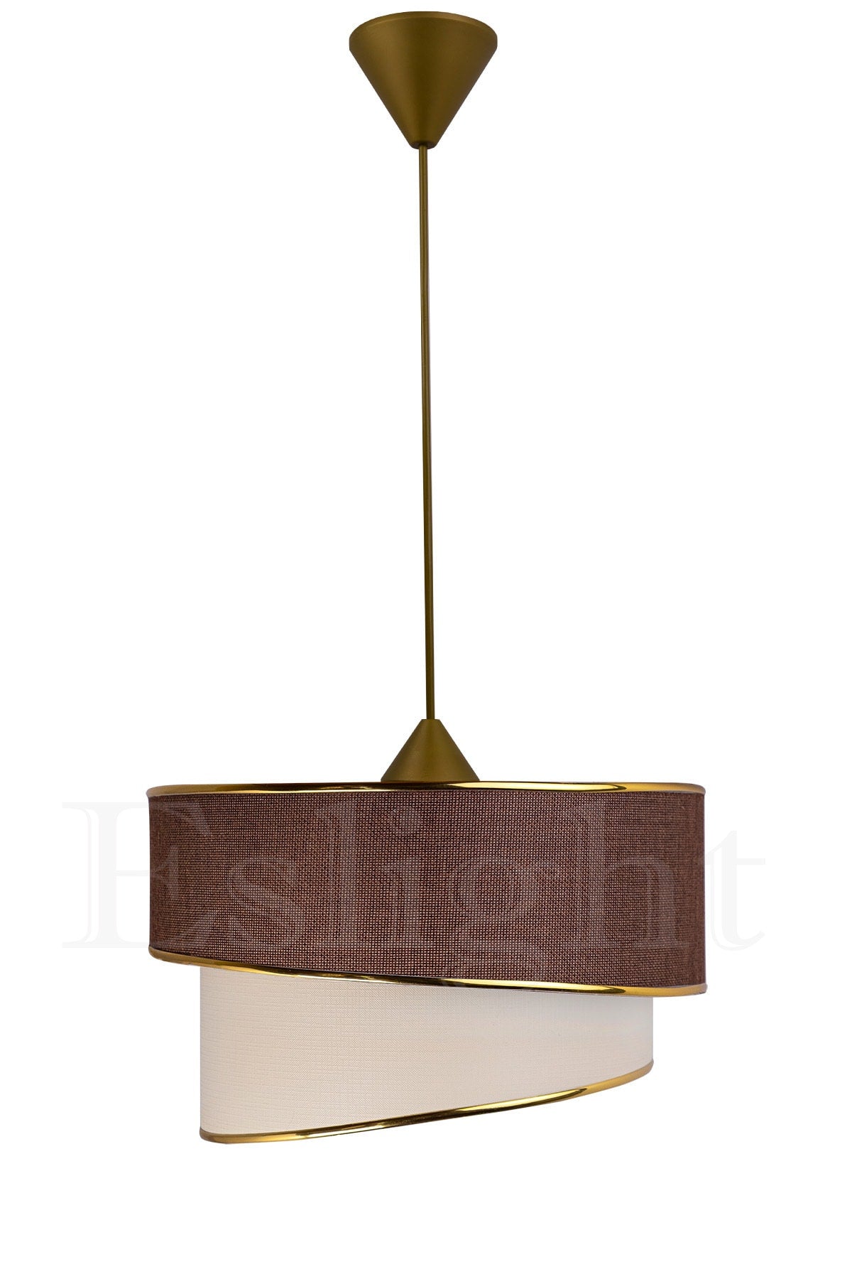 Ruzgar Modern Single Pendant Lamp Dark Brown Chandelier R.89kk