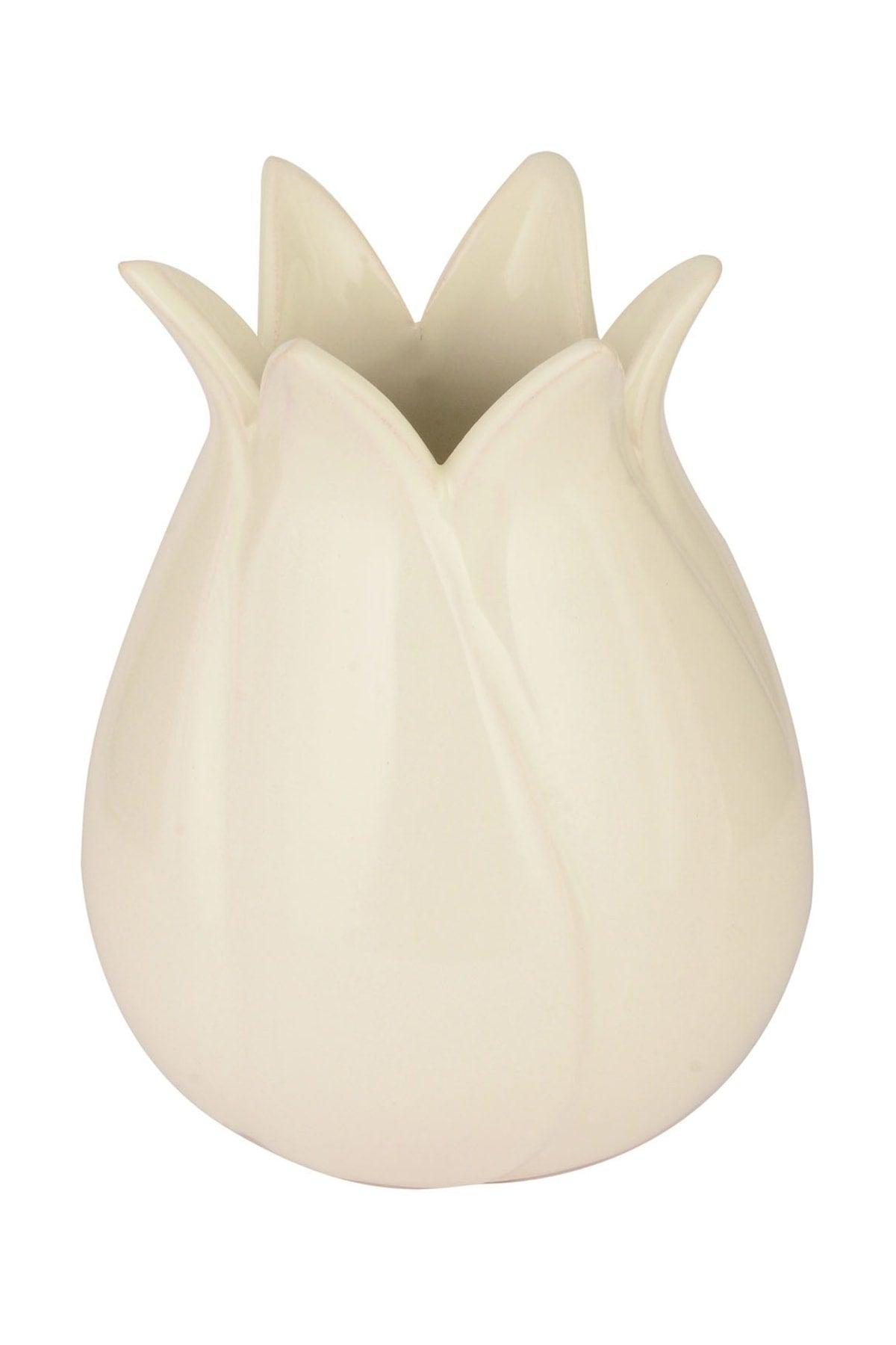 Tulip Ceramic Vase-cream - Swordslife