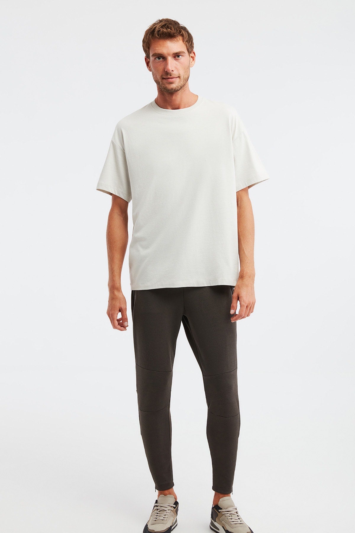 Jett Oversize Stone Color T-shirt