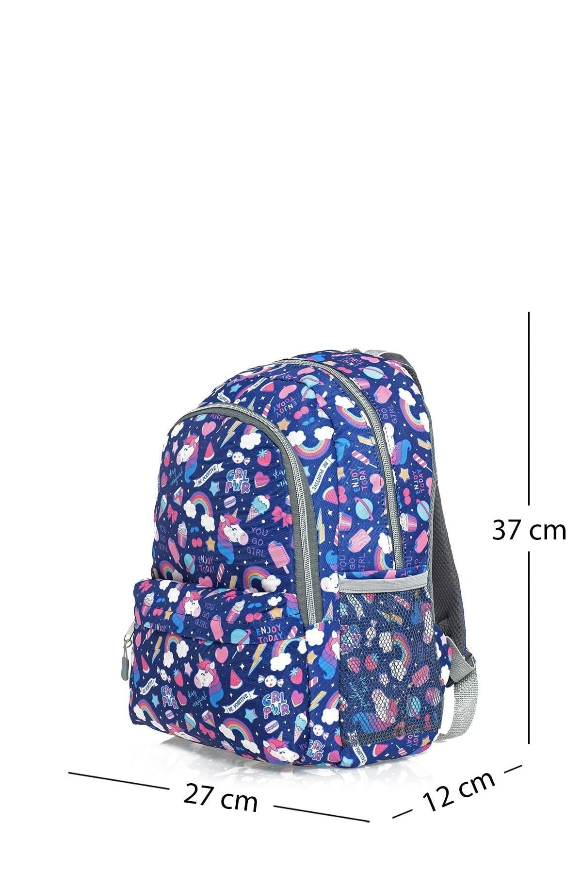 Triple School Bag Set Wcan6000.501 Navy Blue Unicorn