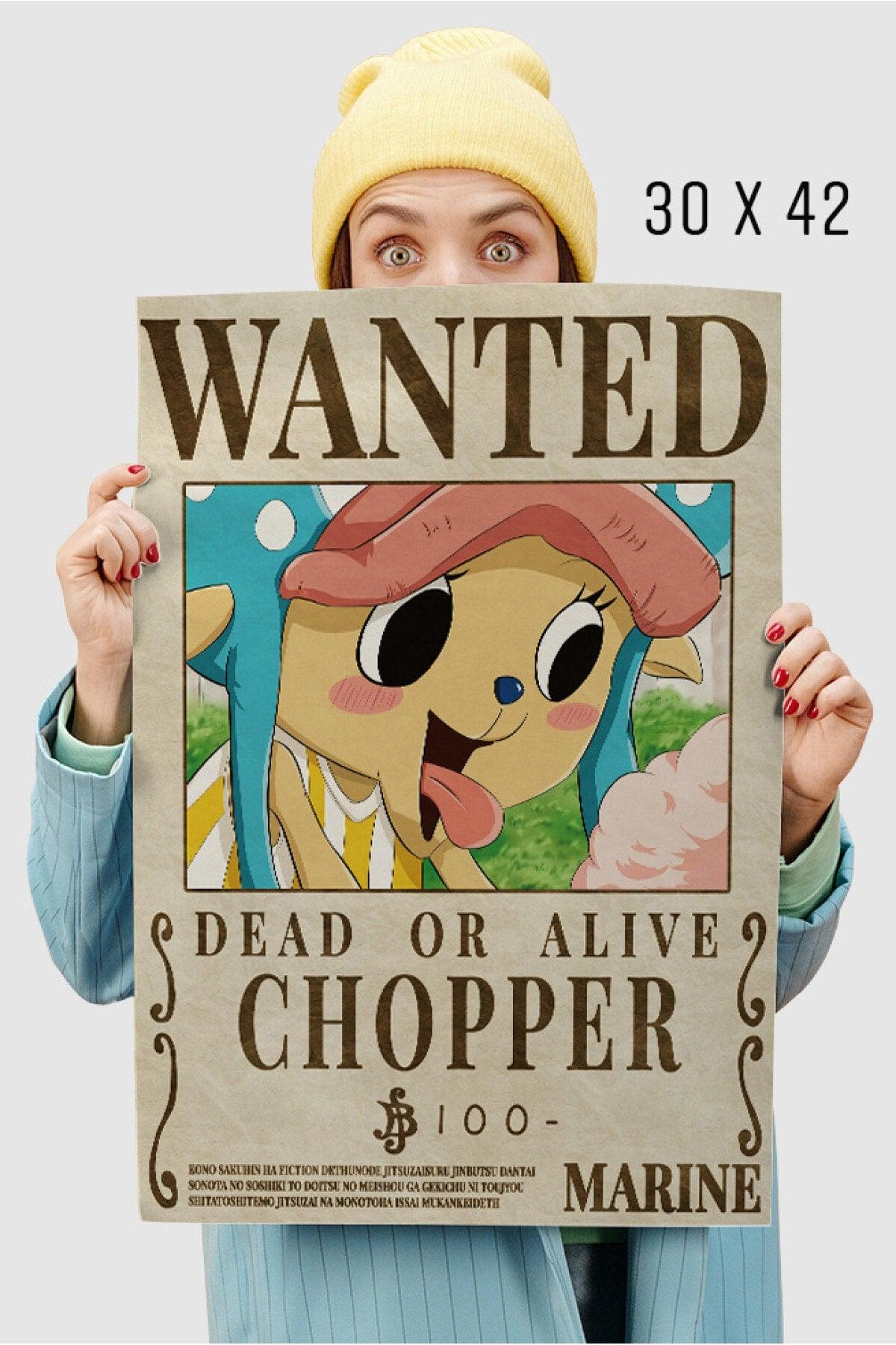 Wanted Chopper One Piece Anime Poster - High Definition Hd Wall Poster - Swordslife