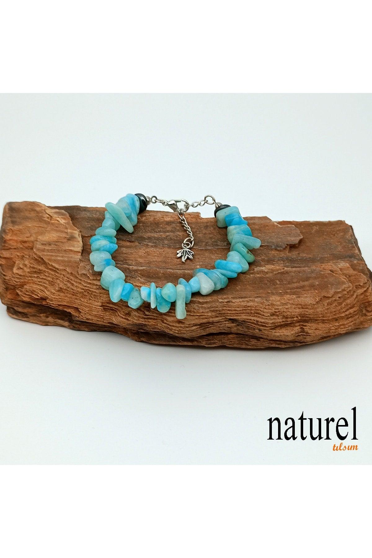 Natural Stone Amazonite Women's Bracelet - Broken Natural Stone - Gift Bracelet - Swordslife