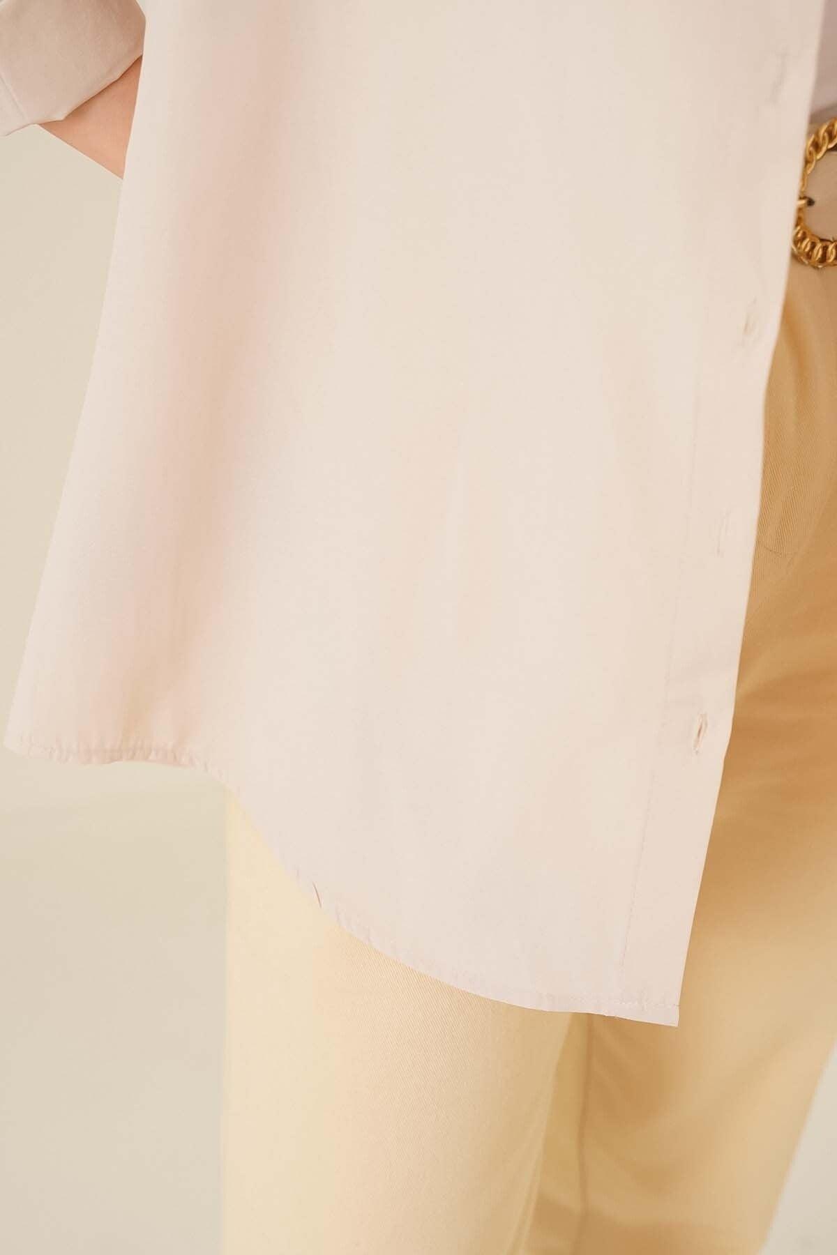 Oversize Basic Shirt Beige - Swordslife