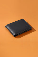 Belt Wallet Card Holder Black Set in Gift Box