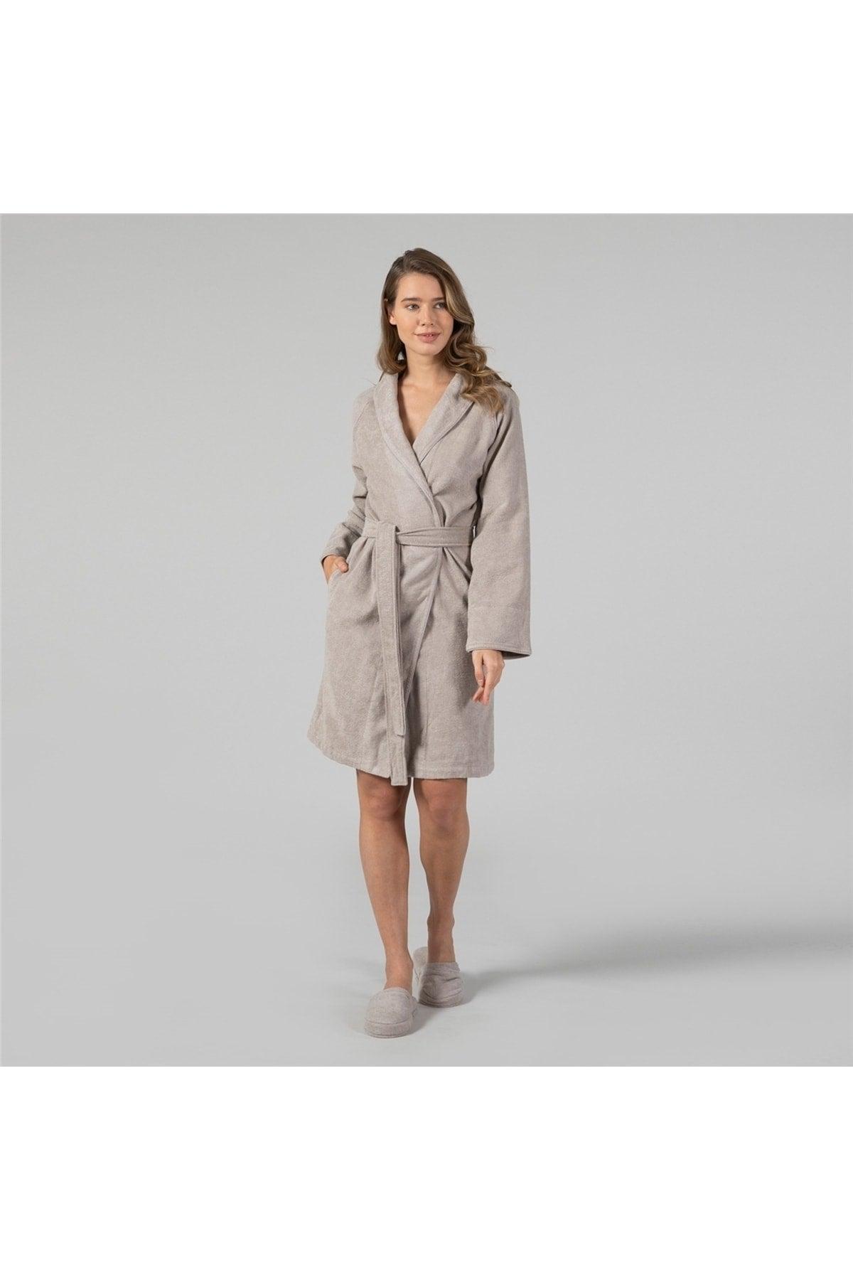 Solid Unisex Bathrobe Mink - Swordslife