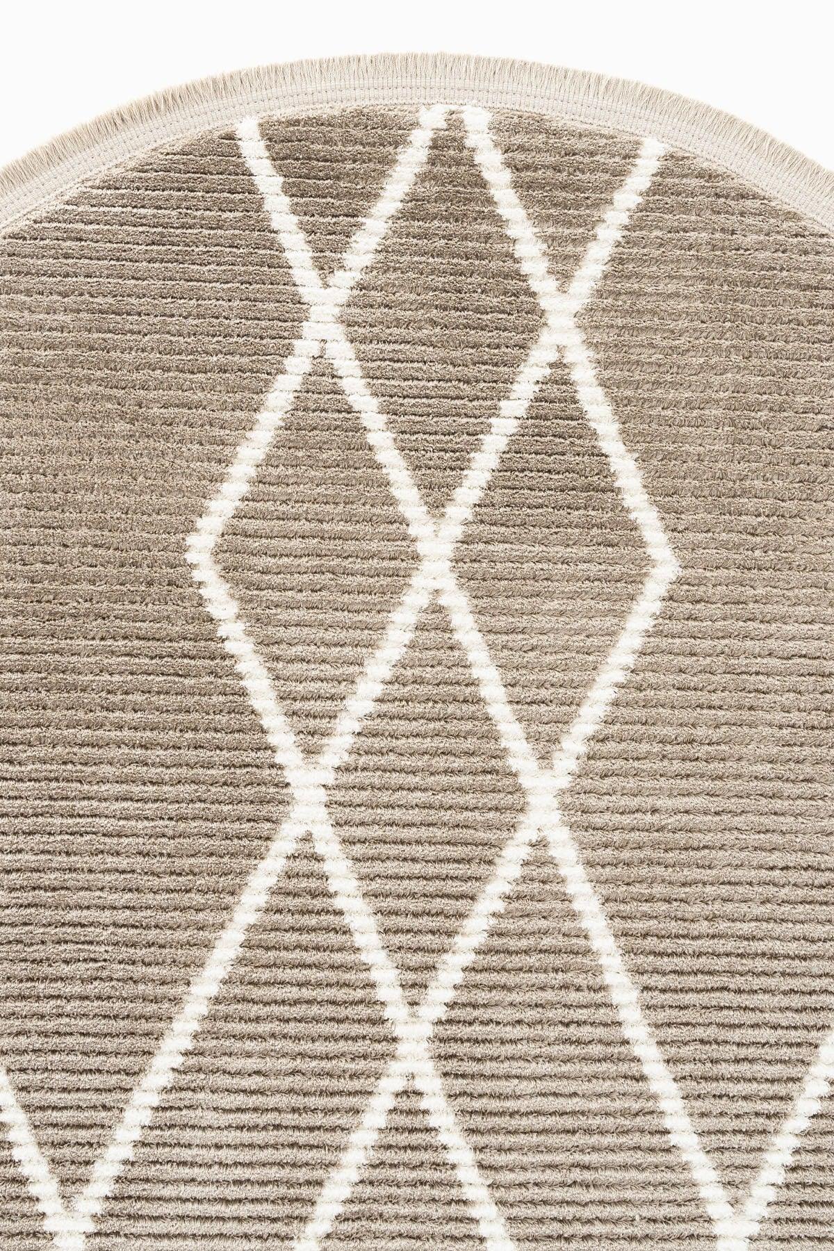 Vetrina 3608 Mink Soft Texture Carpet Rug Living Room Kitchen Hallway Cut Runner Round Machine Rug - Swordslife