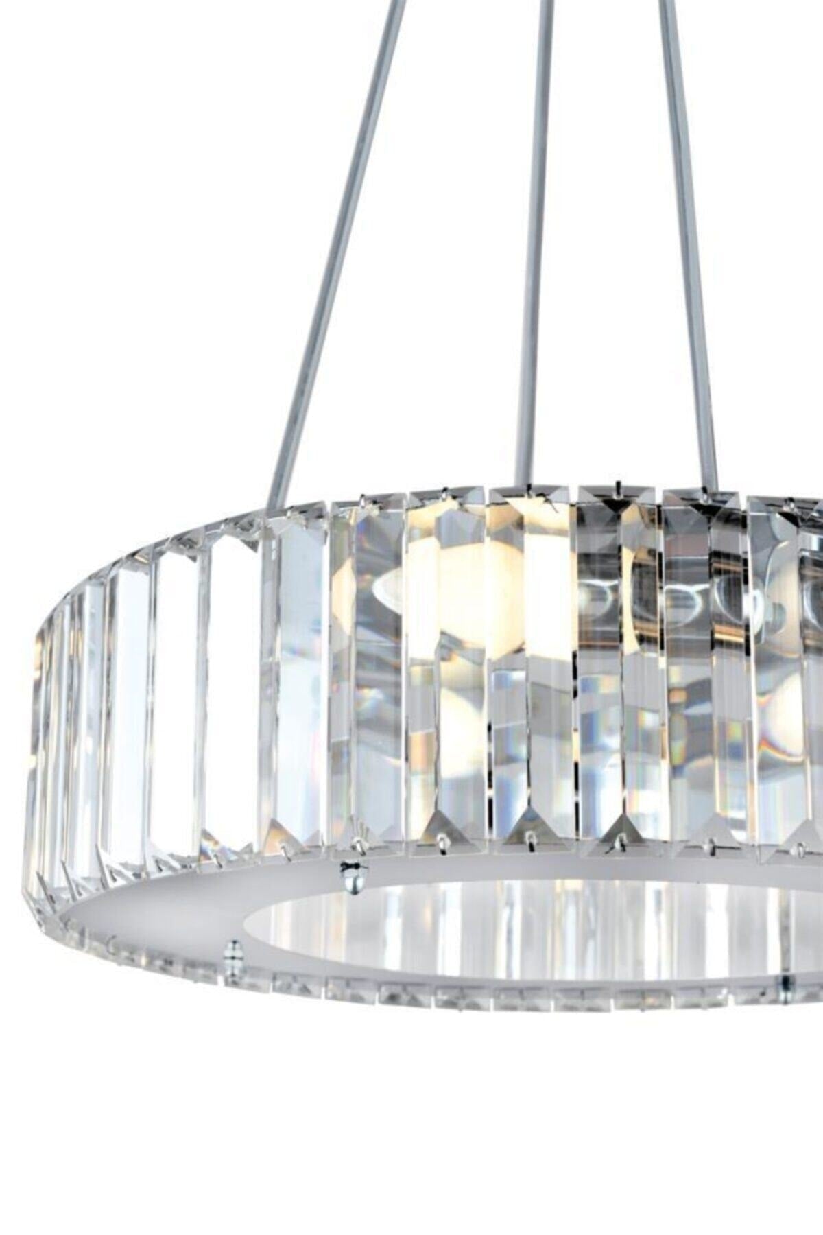 Luxury Diamond 47 Cm Chrome Chandelier