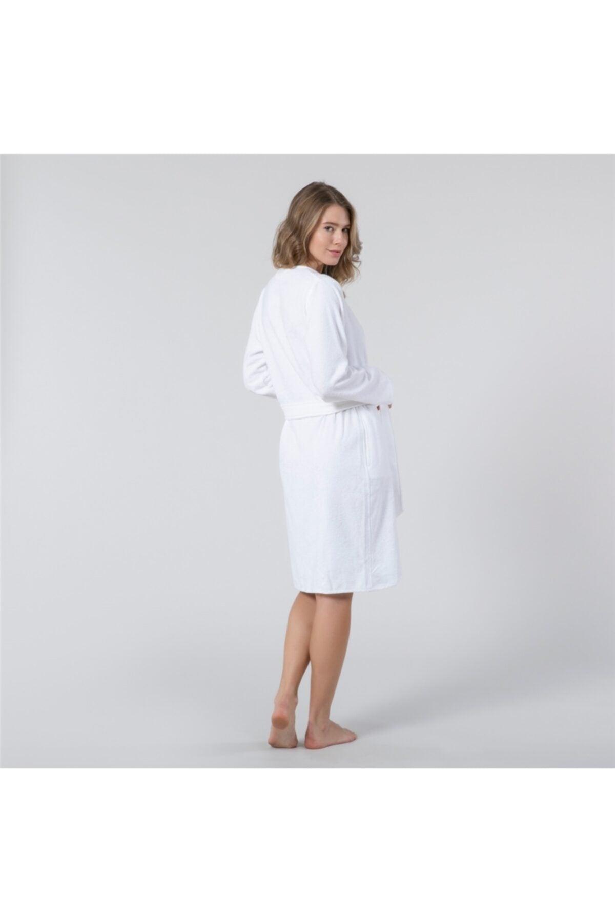 Crystal Women Bathrobe White - Swordslife