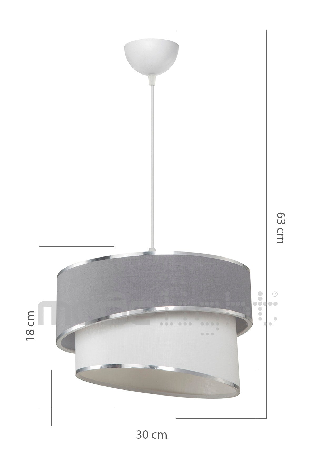 Turna Pendant Lamp Anthracite Living Room-Living Room-Kid's Room-Bedroom-Dining Room-Entryway-Kitchen