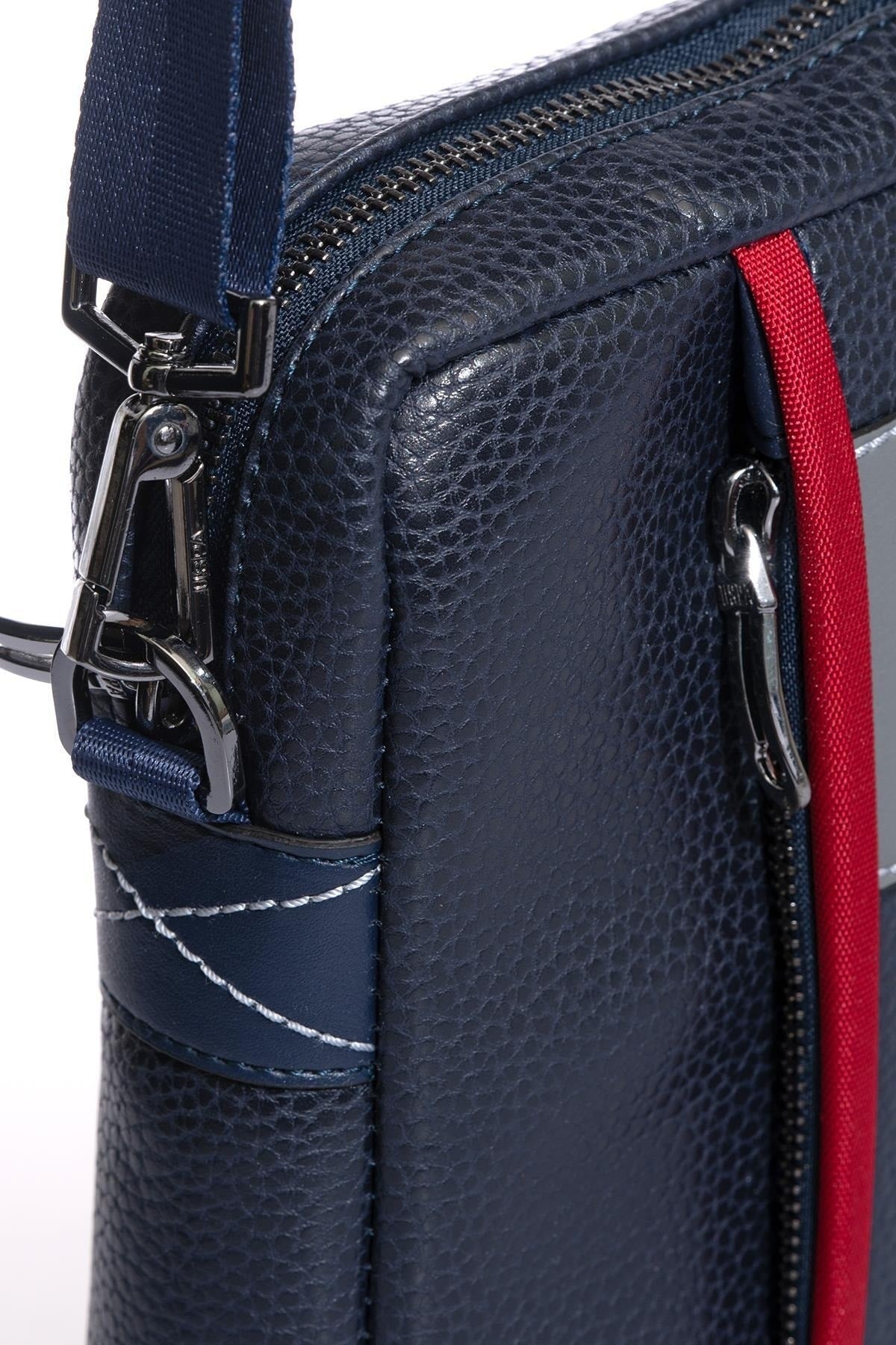 Plevr21621 Navy Blue Men's Shoulder Bag